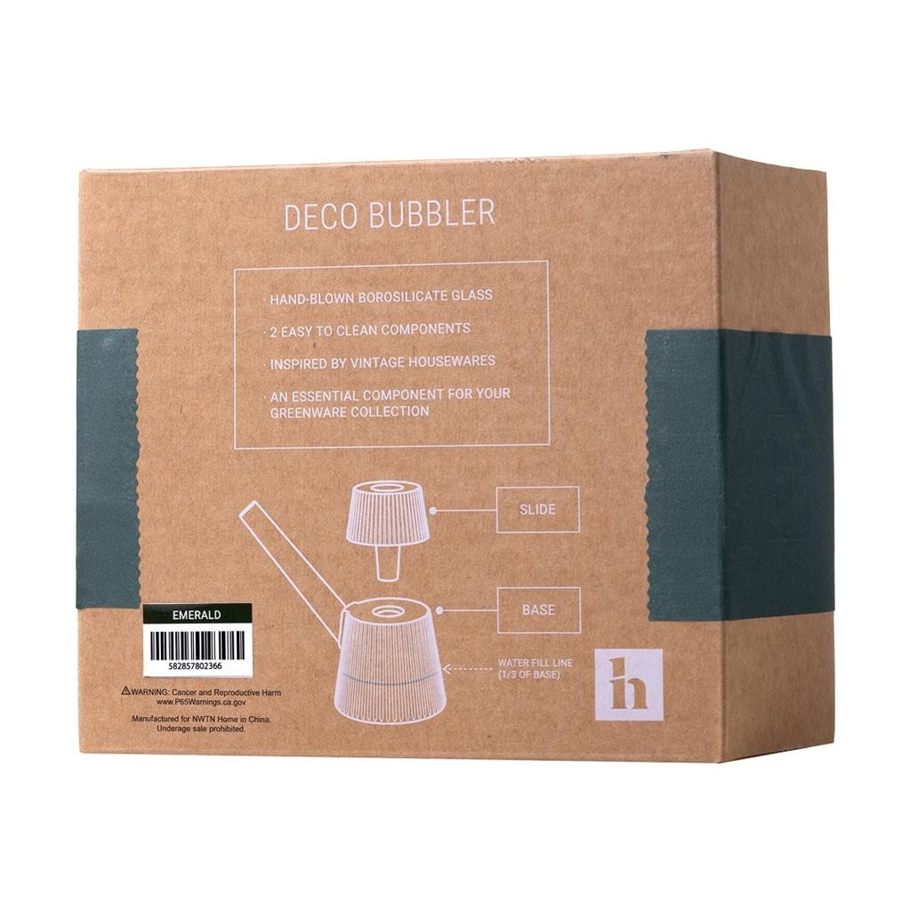 NWTN Home Deco Bubbler Water Pipe HONEYCOMB Borosilicate Glass 4.9&Prime;