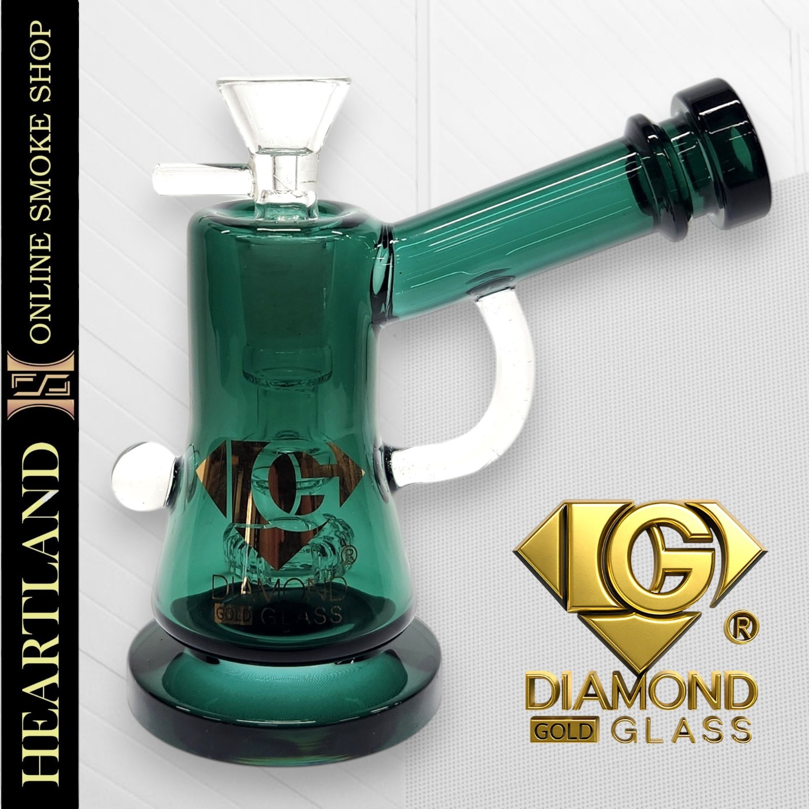 5&Prime; Straight Tube Beaker Bong Bubbler Water Pipe Hookah PERC | DIAMOND GLASS