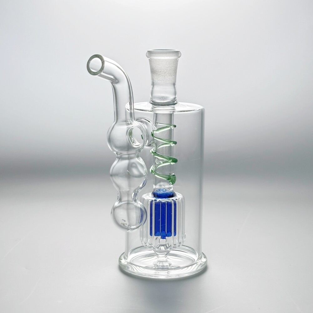 Mini 4 » Glass Water Pipe Bong Bubbler Handle Dry Catcher Hookah w/Tool Box Set
