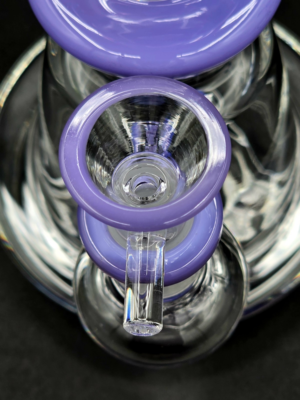 Purple 7&Prime; Water Pipe Glass 14mm Male Joint Borosilicate