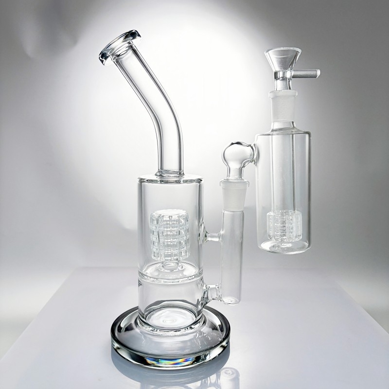Premium Thick 9&Prime; Birdcage Matrix Perc Glass Bong w/14mm 90° Ash Catcher USA Ship