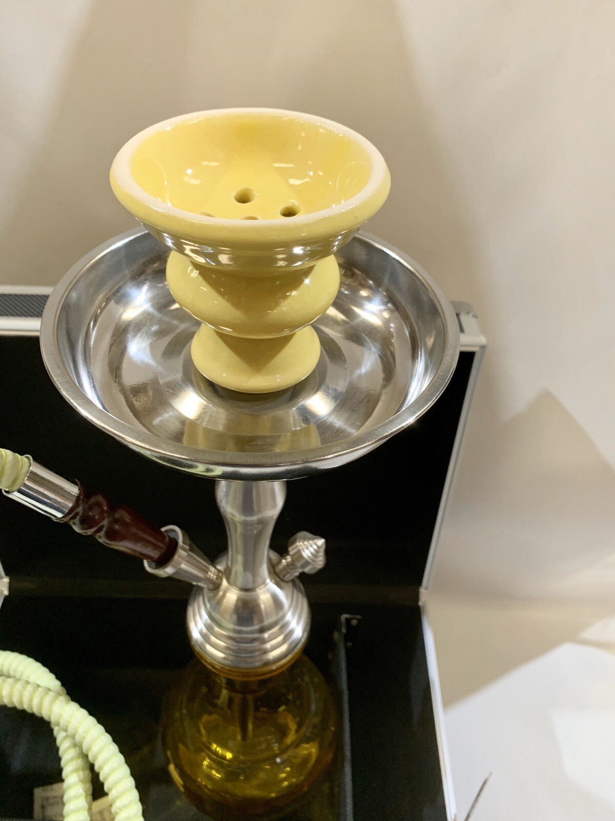 INHALE 17 INCH 1 HOSE JUNIOR HOOKAH IN A HARD SUITCASE