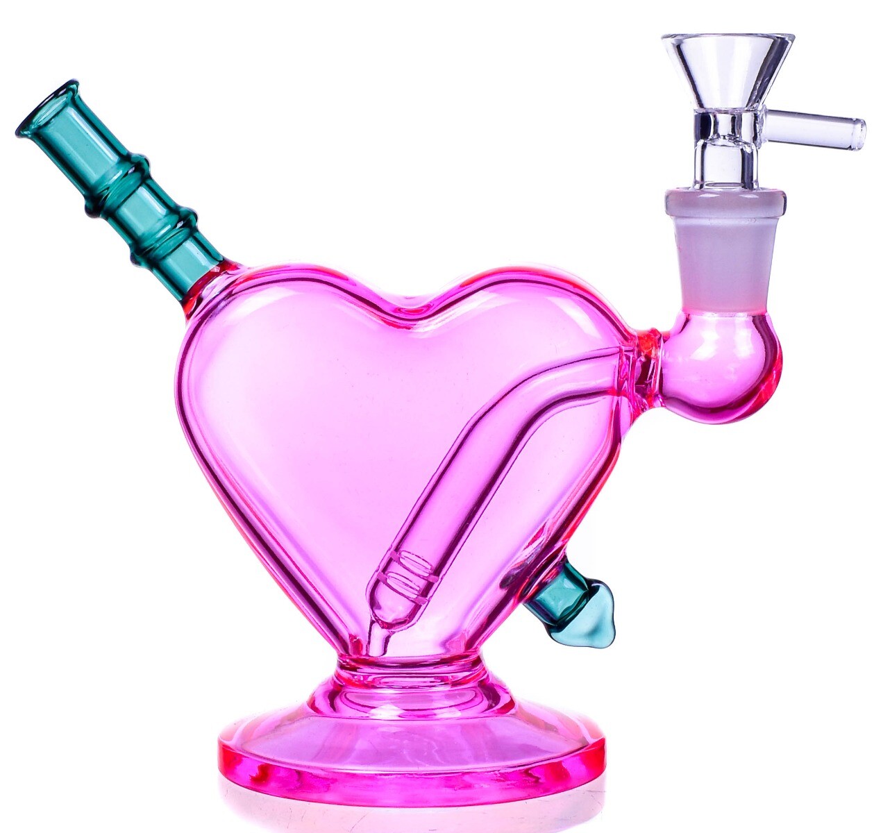 CUTE Bongs PINK BONGS Girly Bongs Glass Water Pipe HEART BONGS *USA*