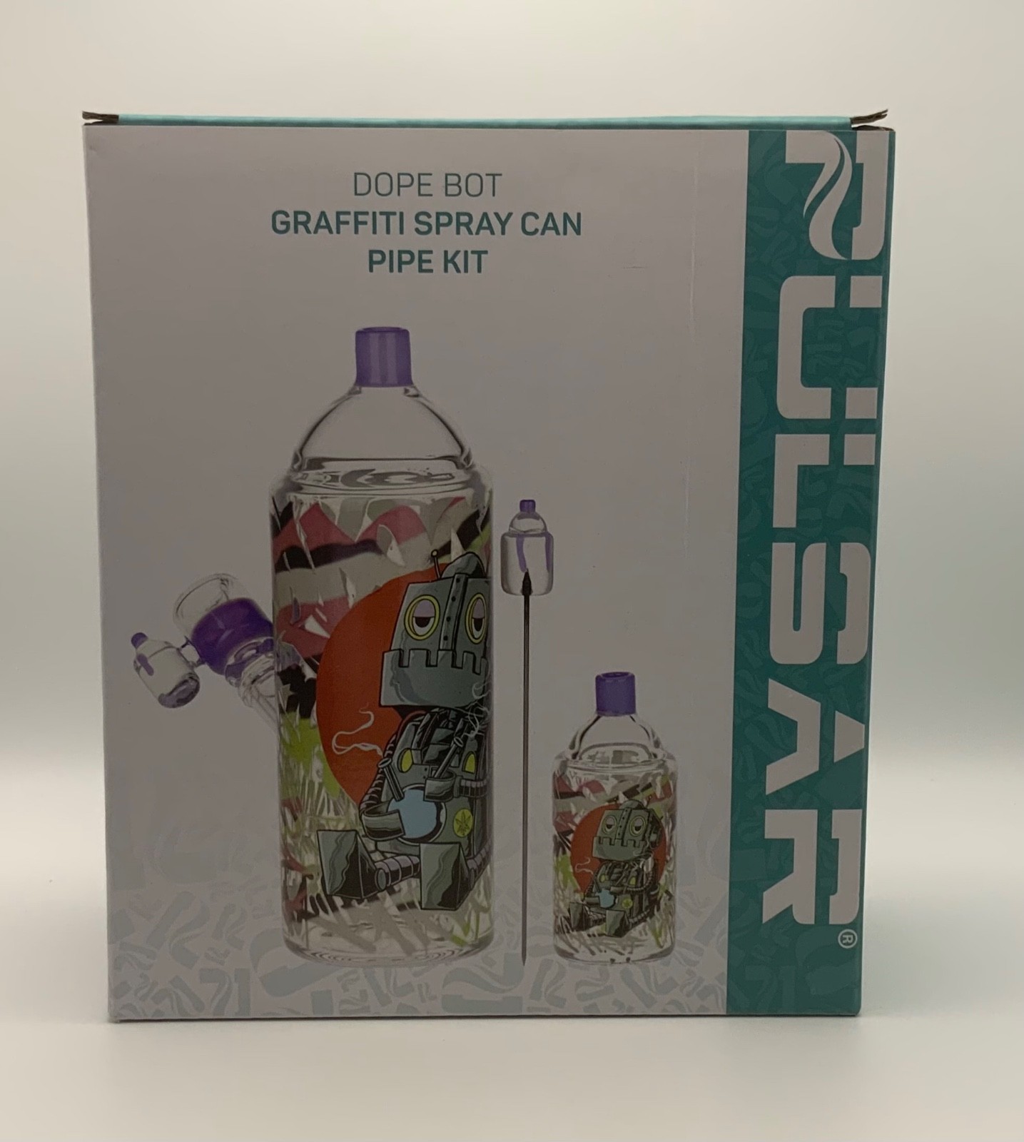 Pulsar Graffiti Series 7.5&Prime; Spray Paint Glass Herb Pipe Duo – DopeBot