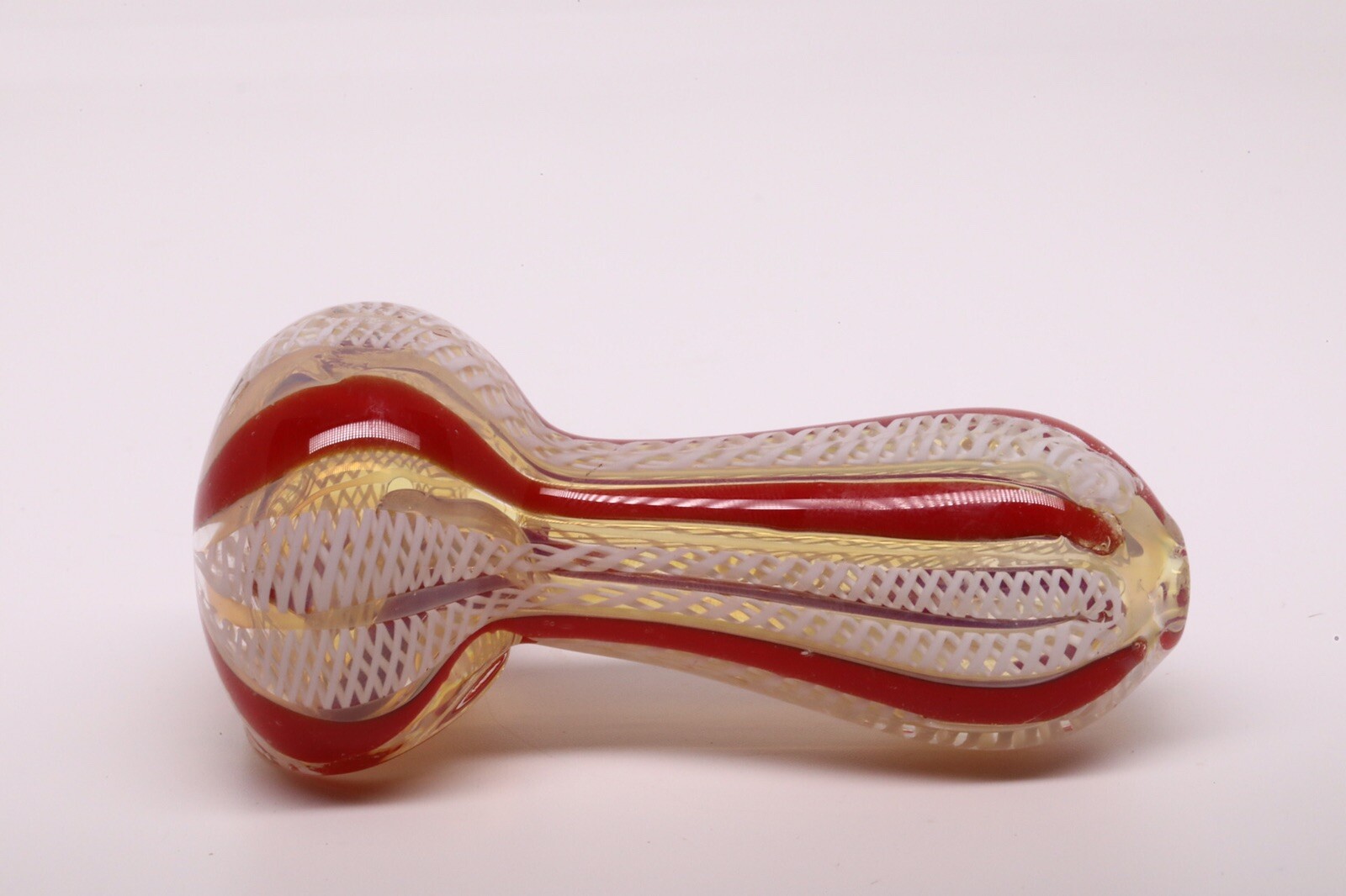 TOBACCO SMOKING HAND BLOWN GLASS HEAVY ONE DUGOUT HITTER 3” POCKET PIPA BOWL USA