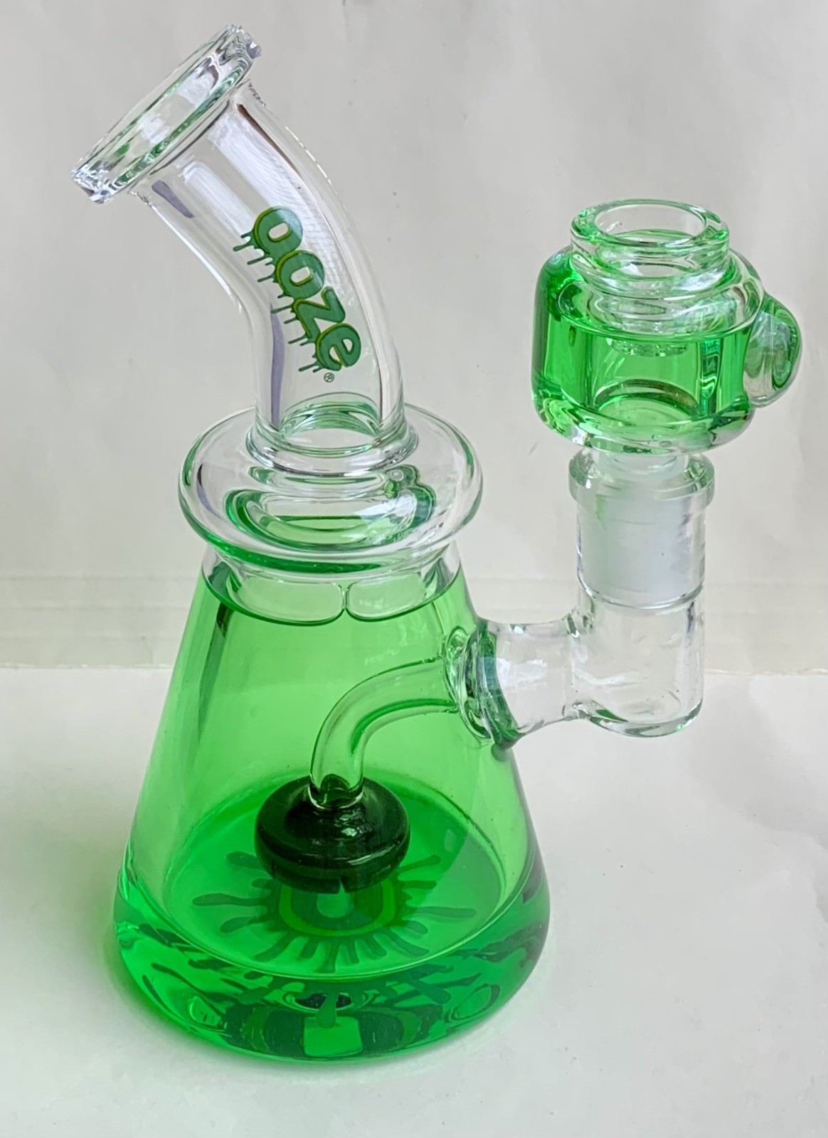 6.25 inch Bell Shaped Glycerin Glass Hookah Smoking Water Pipe w/ Matching Bowl
