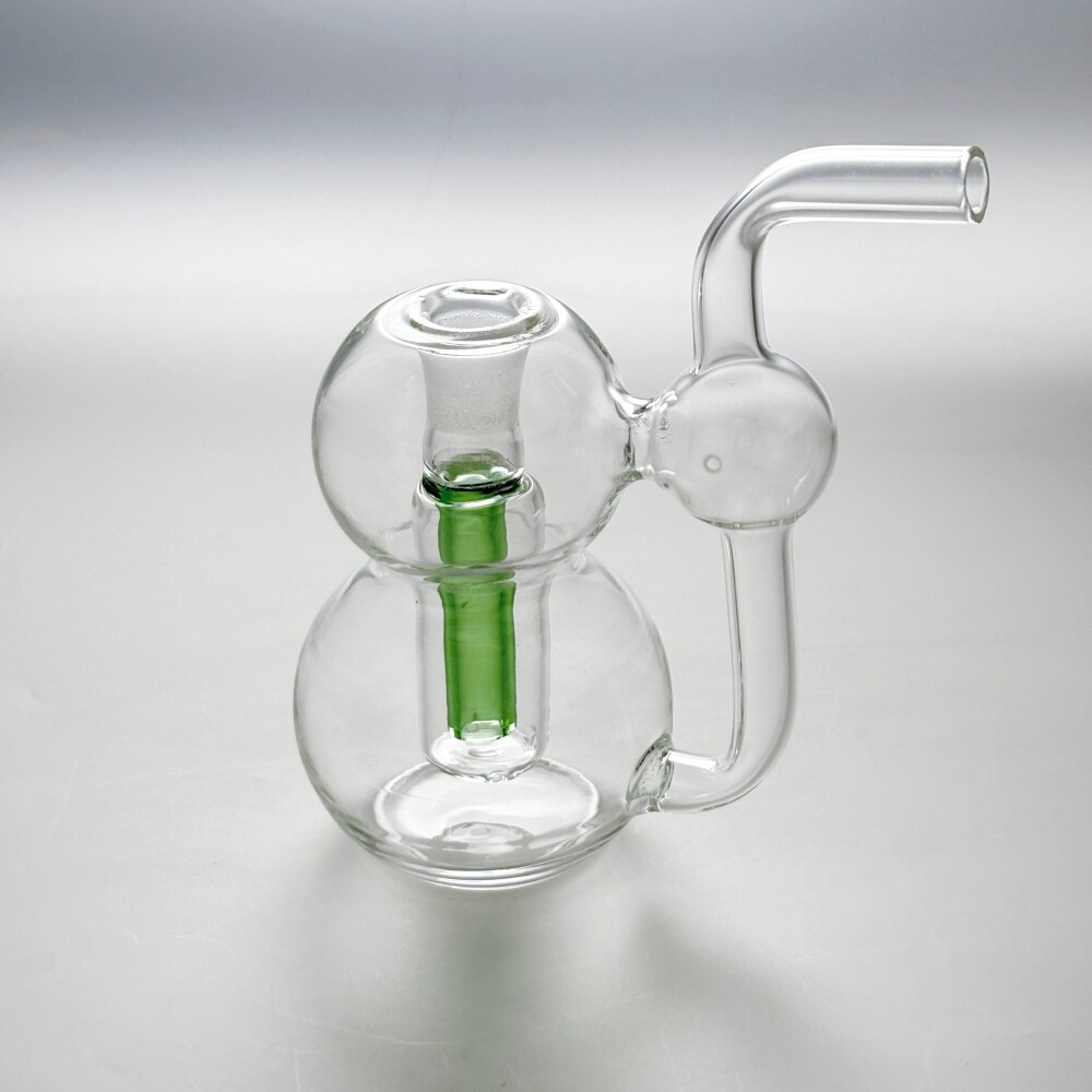 4 » Small Gourd Glass Water Pipe Bong Recycler Perc Bubbler w/Tool Box Full Set