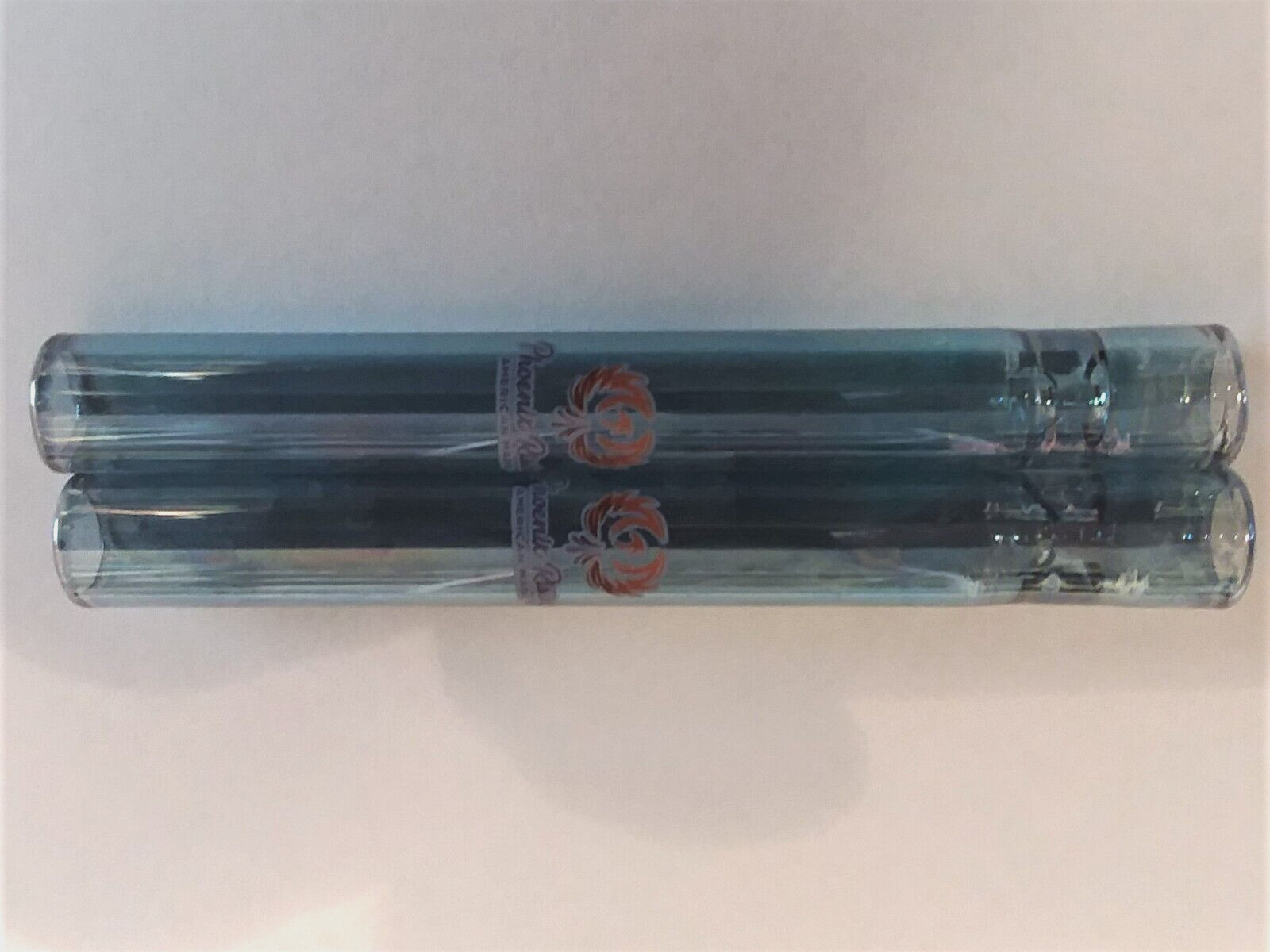 Lot Of 2 Phoenik Rising Fun Hitter Glass Pipe Bong Tobacco Smoking – Blue