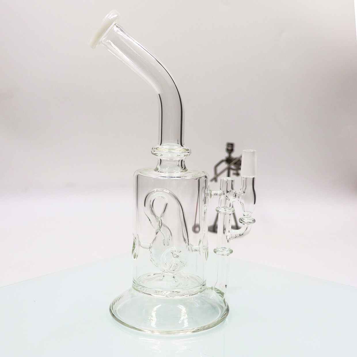 11 » Handmade High-quality clear Glass Smoking Waterpipes Perc Bong with Bowl