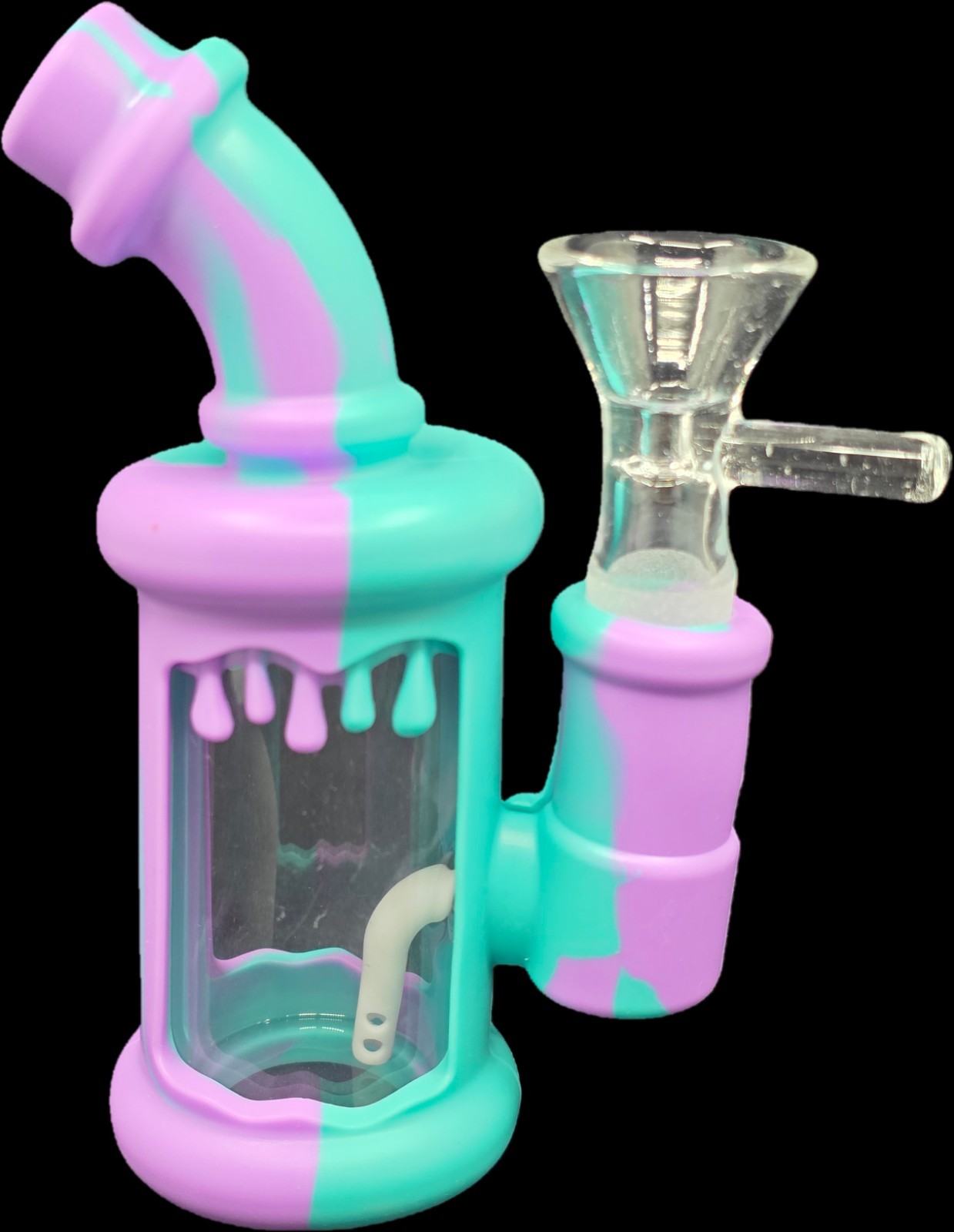 5 Inch MINI Unbreakable Silicone Bong Detachable Water Pipe + SCREENS!