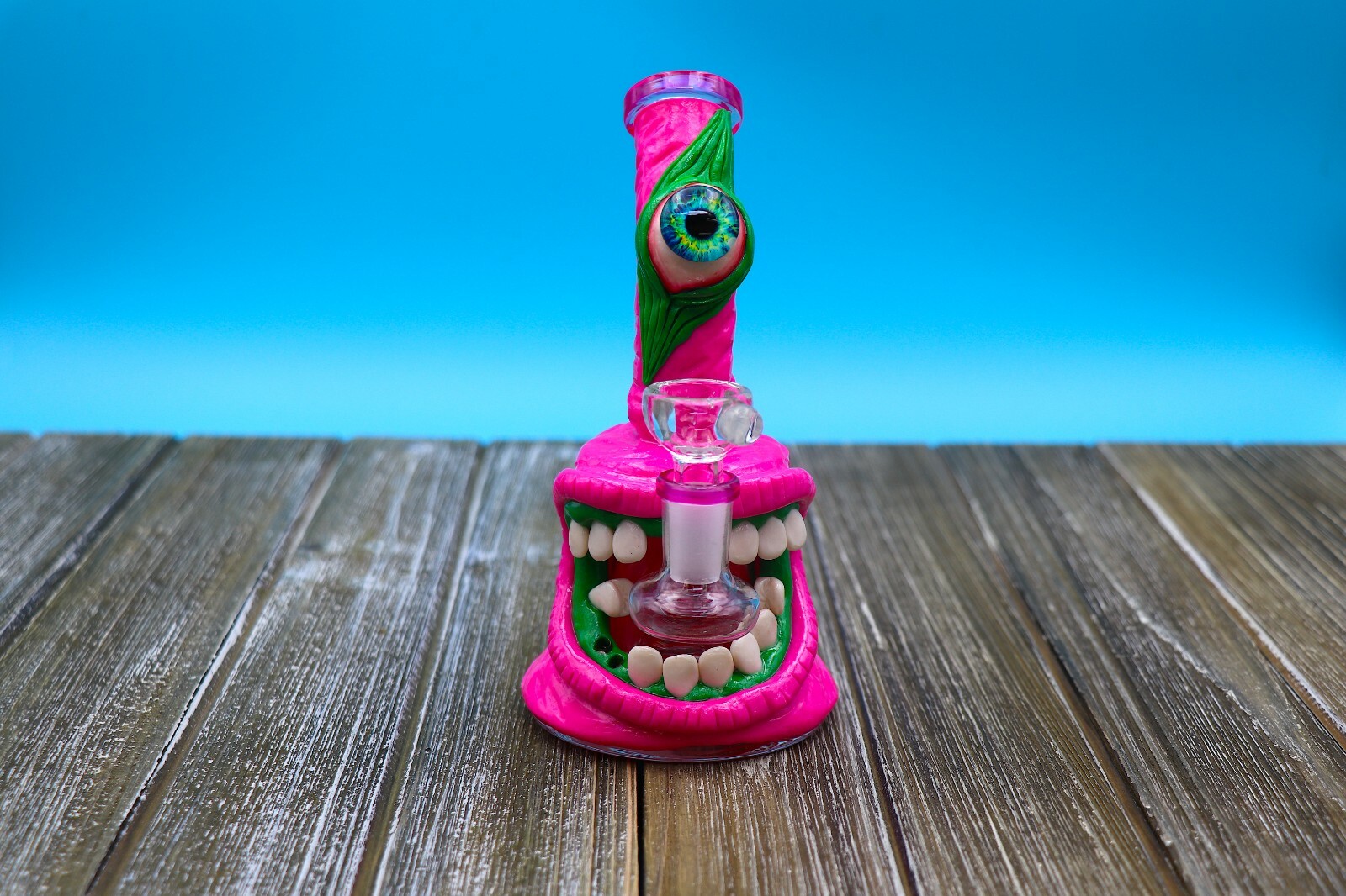 Halloween Monster 7&Prime; Hookah Glass Water Pipe Bong Bubbler W/ Percolator