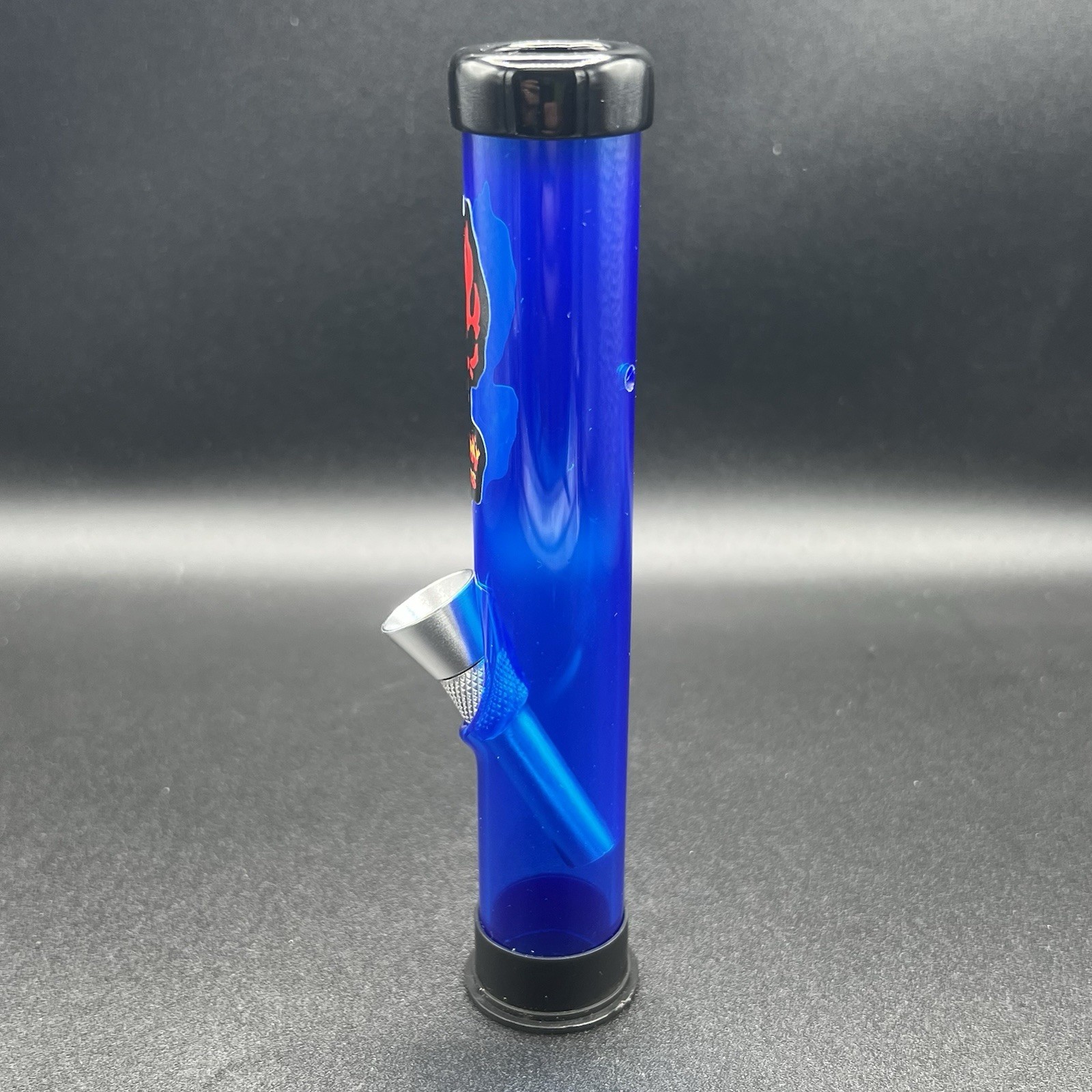 6&Prime; Acrylic Plastic BLUE Bong Traveler Portable Small Water Pipe Hookah Bong