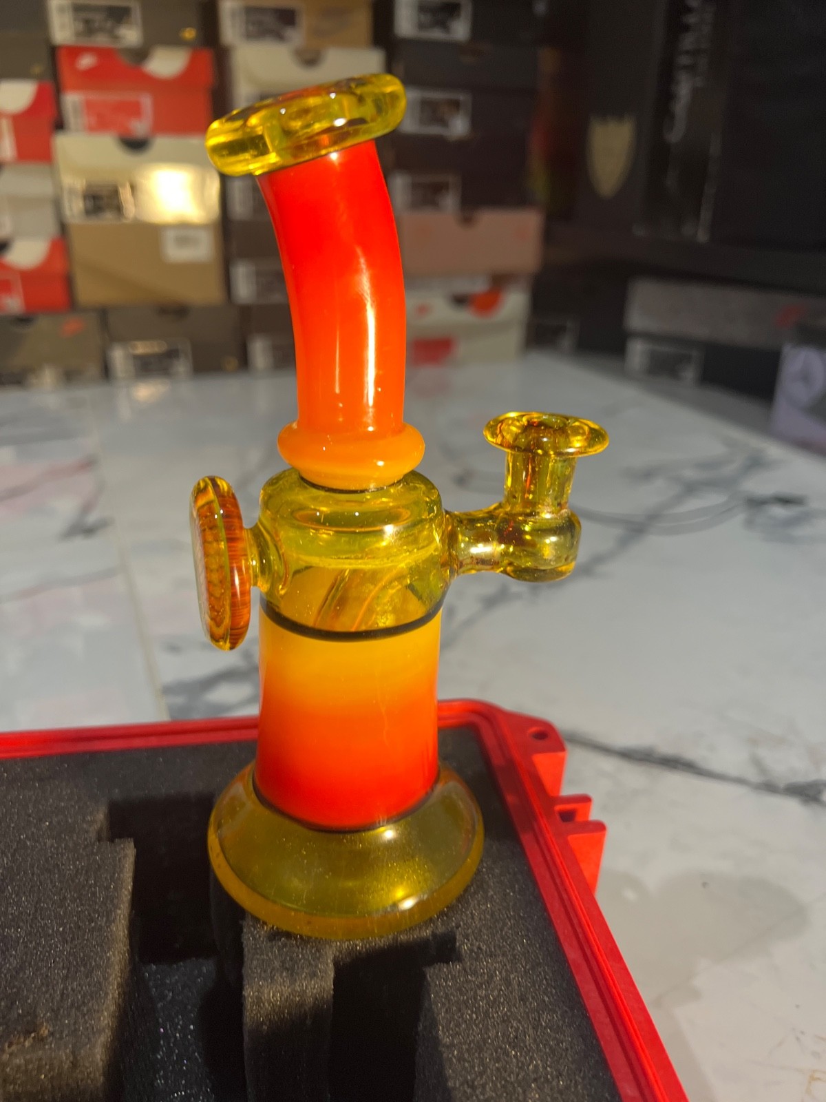 Custom Hand Blown Rig w/ Pelican Box