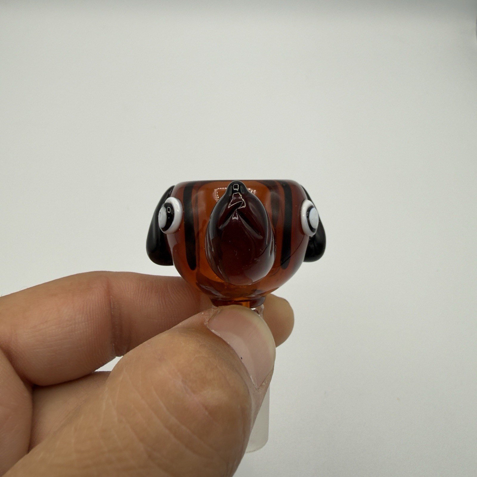 14mm Glass Bowl Slide Male Bong Bowl Water Pipe Piece – Amber Dog
