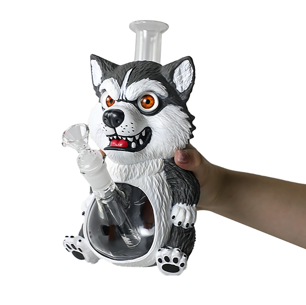 Husky 9 » Glass Bong and Water pipes Tobacco Smoking Bubbler Hookah w/14mm bowl