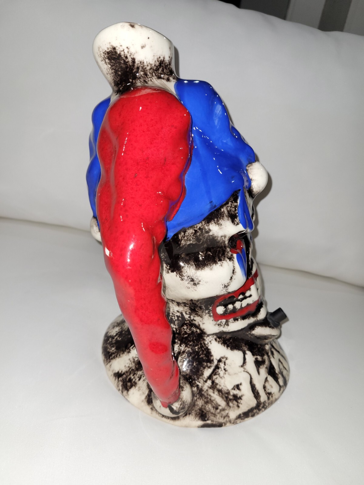 Rare OLD SCHOOL 80s 90s Vintage Graffix Jester Ceramic glass water Bong pipe