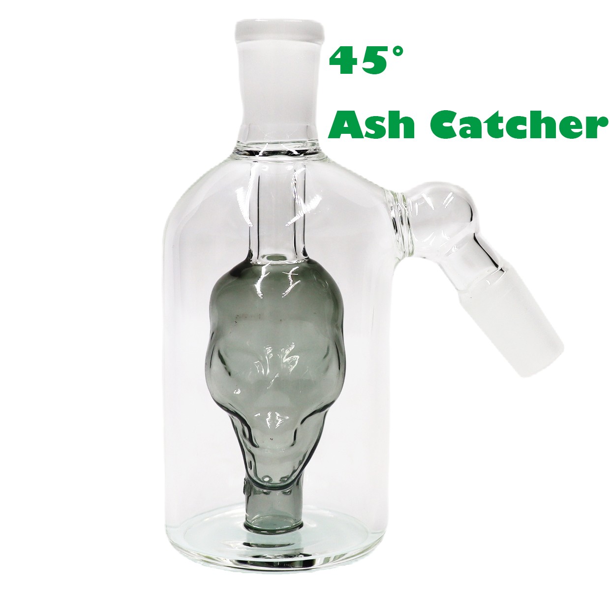 1pc 14mm Ash Catcher 90 Degree 90 ° Glass Water Bong Thick Pyrex Glass HANDMADE