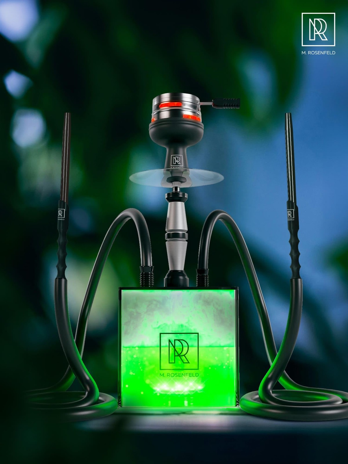 Hookah Black Hose with Hookah Adapter & Mouthpiece – Cleanable Silicone Hooka