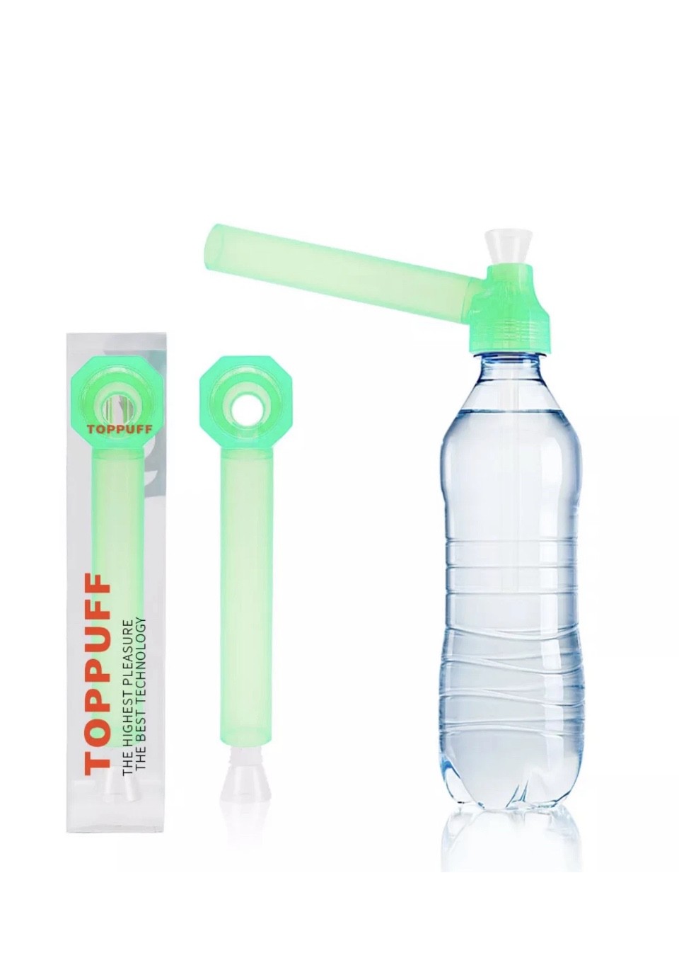 Premium Portable Hookah Screw on bottle Water Bong –Green