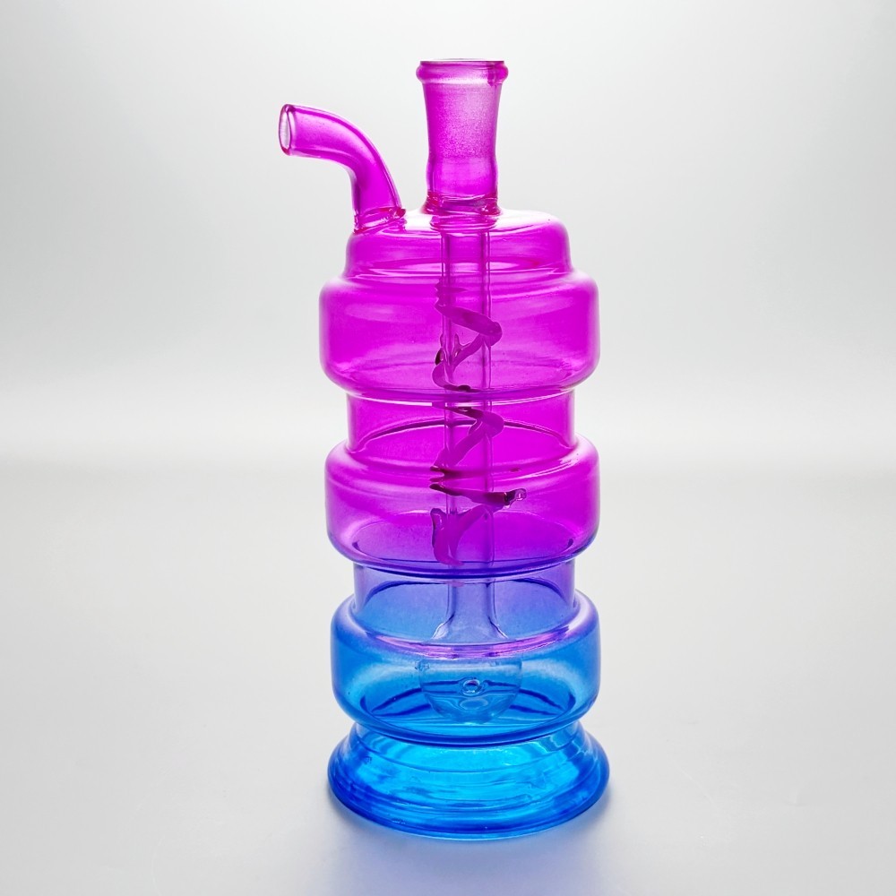 4.7&Prime; Portable Colorful Glass Bong Smoking Water Pipe Hookah Bubbler +Curved Bowl