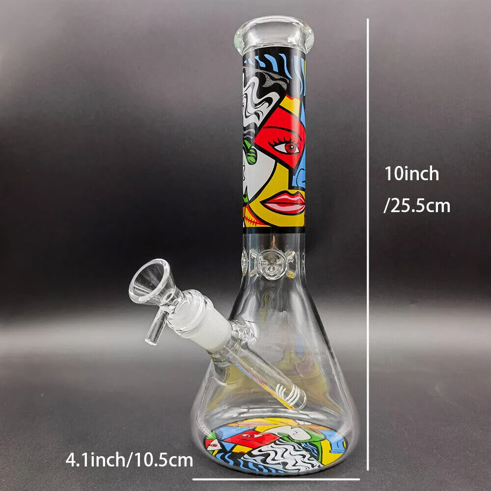 wholesale 10inch Glass Bong Smoking Water Pipe Bubbler Water Smoke Pipe bongpipe