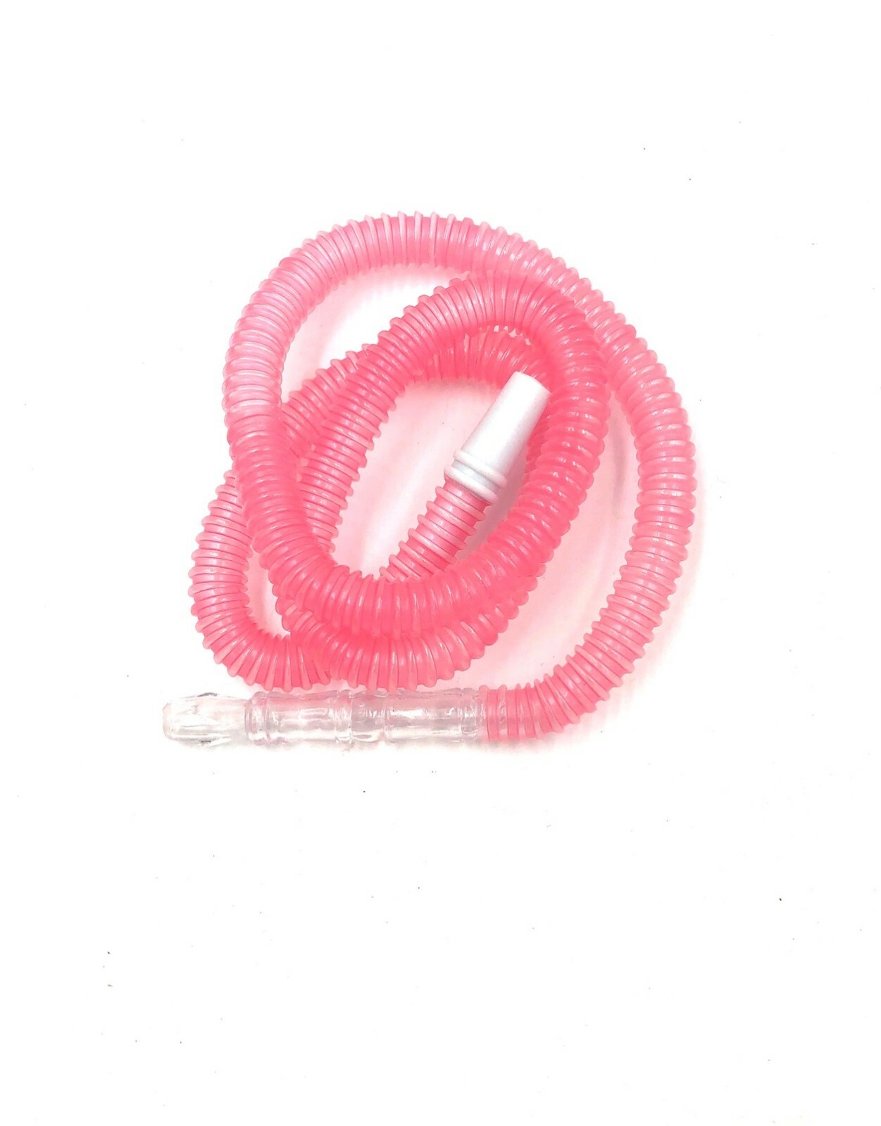 2 Ct Clear Color 48&Prime; Inches Disposable Hookah HOSE Long Handle Washable Medical
