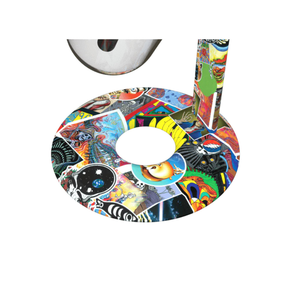 Grateful Dead x Stundenglass – Gravity Infuser Bong – Glass Water Pipe (LARGE)