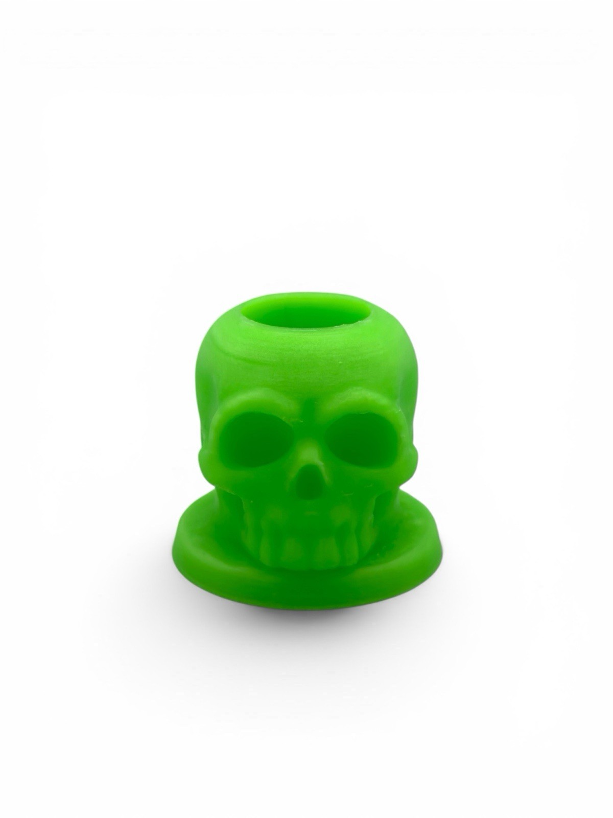 18MM Slide Bong Bowl Stand Display Holder Skull Head Glow In The Dark Green