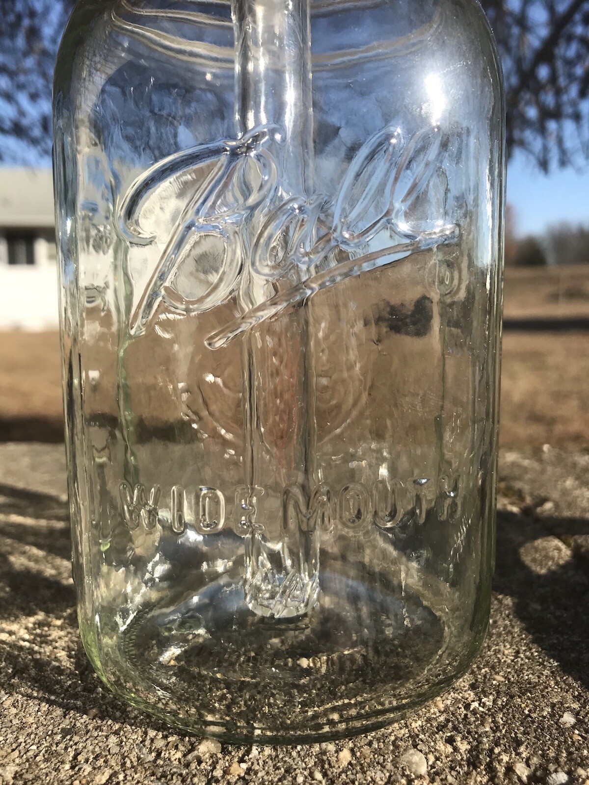 Rifle Downstem Mason Jar Bong 32oz 14mm Thick Bowl Water Pipe Bubbler Mouthpiece