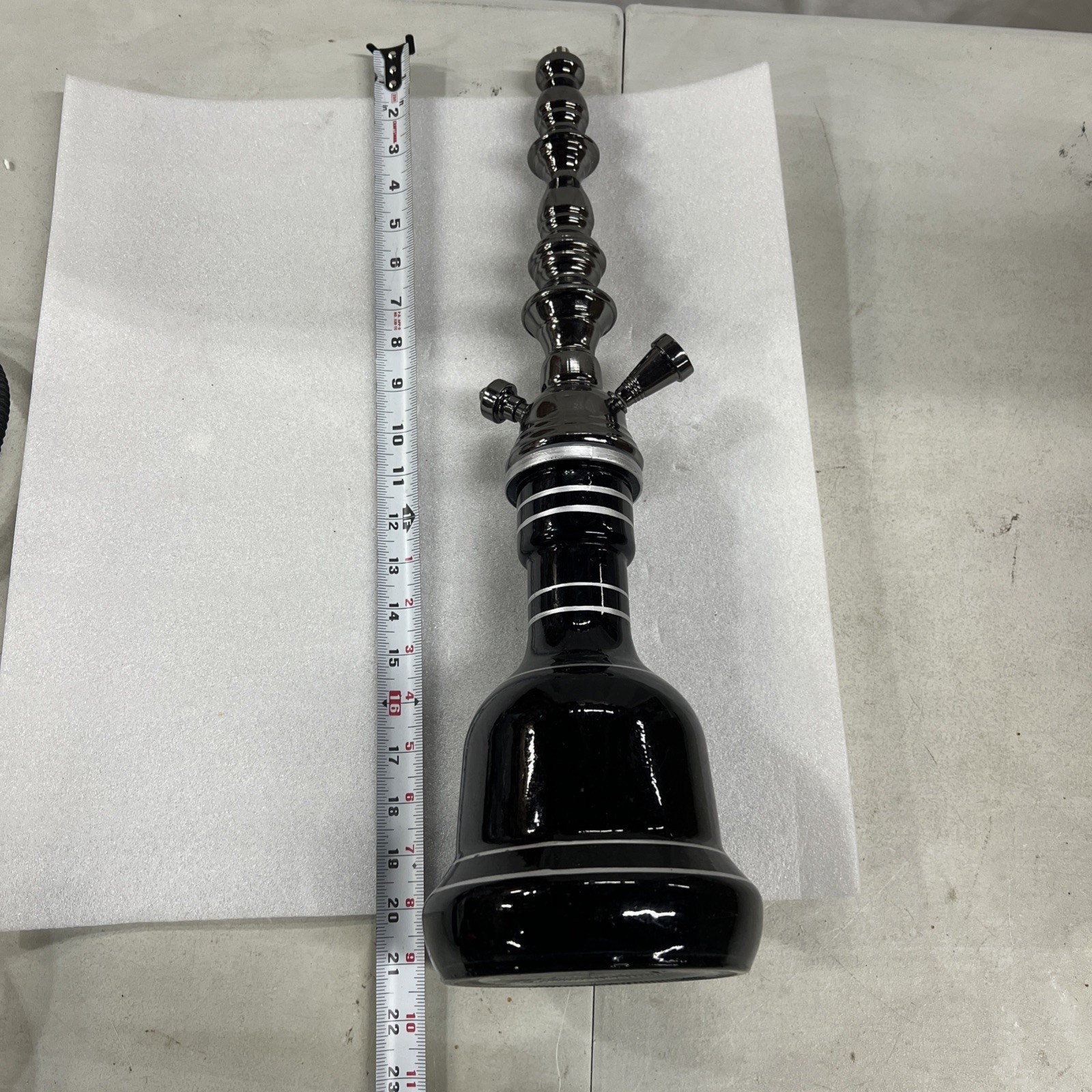 Black Hookah Shisha Water Pipe with Hose – No Bowl – For Part