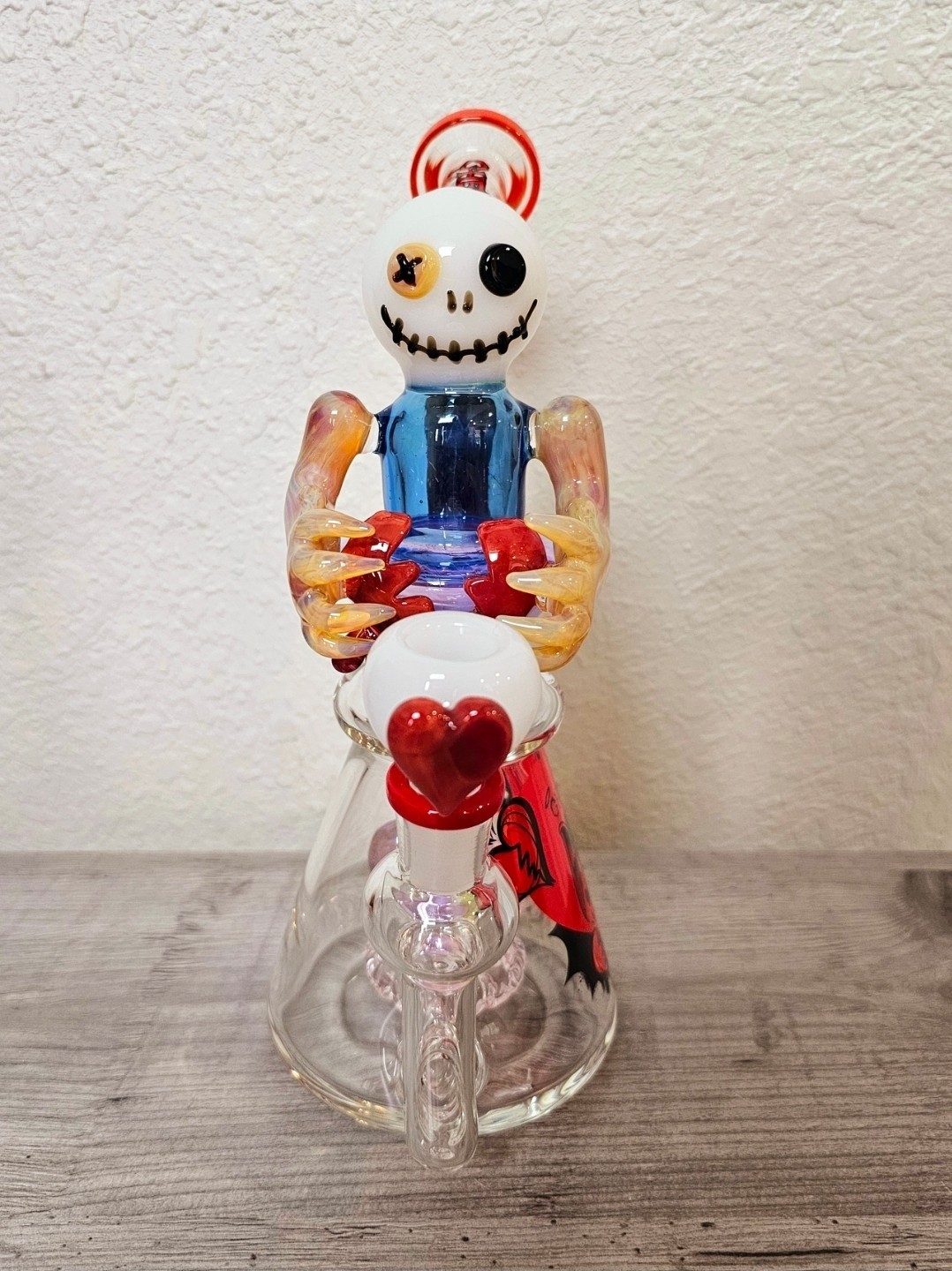 CHEECH GLASS 10&Prime; GHOST OF VALENTINE HEART BREAKER GLASS/PIPE/BONG/RIG/WATERPIPE