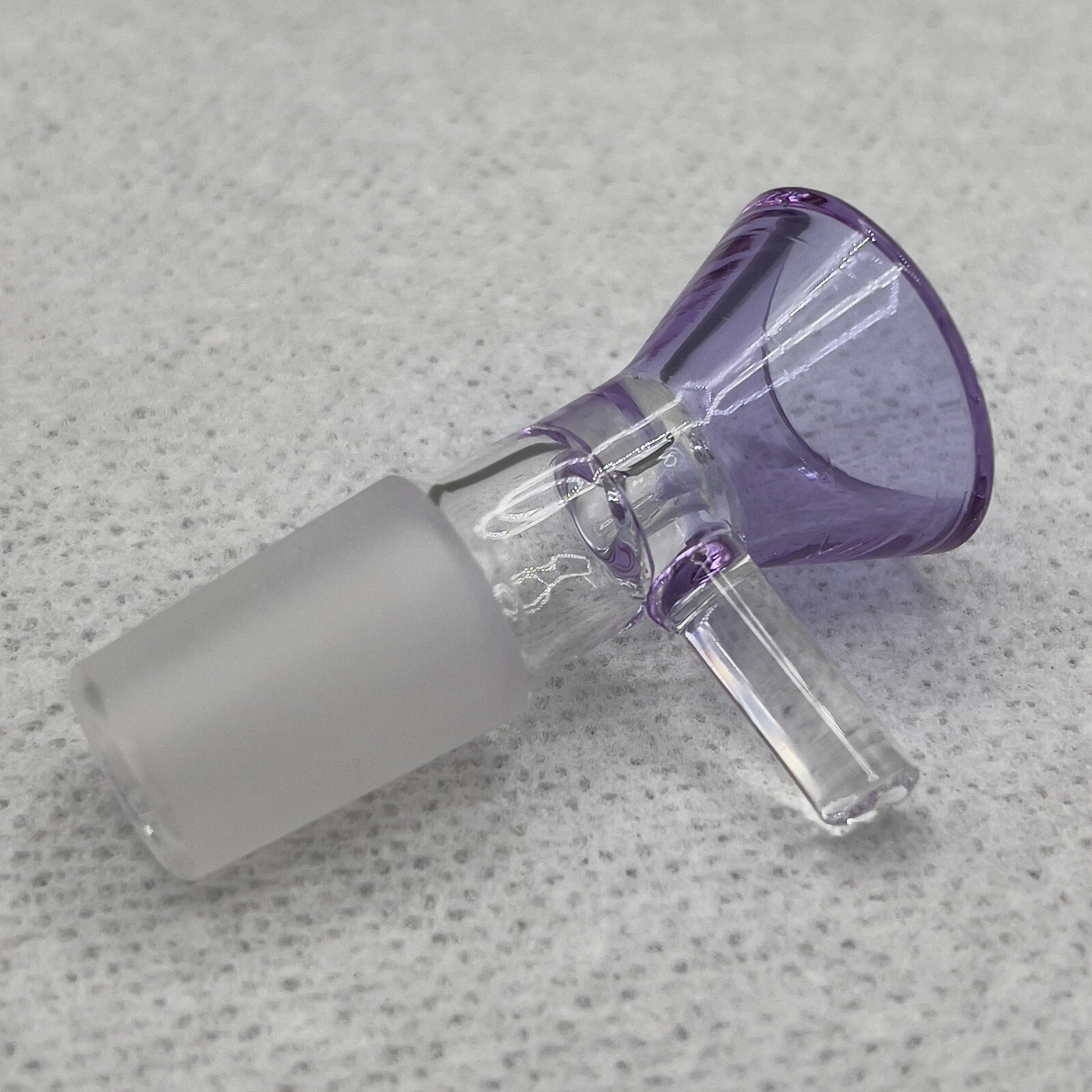 Glass Bowl Piece 18mm Slide Water Pipe Bong Hookah Funnel Thick Glass – Purple