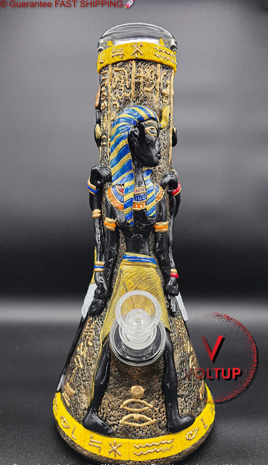 Phoenix Star 3D Egyptian Pharo King TUT Bong Water Pipe 13&Prime; Phoenix AUTHENTIC ✅✅