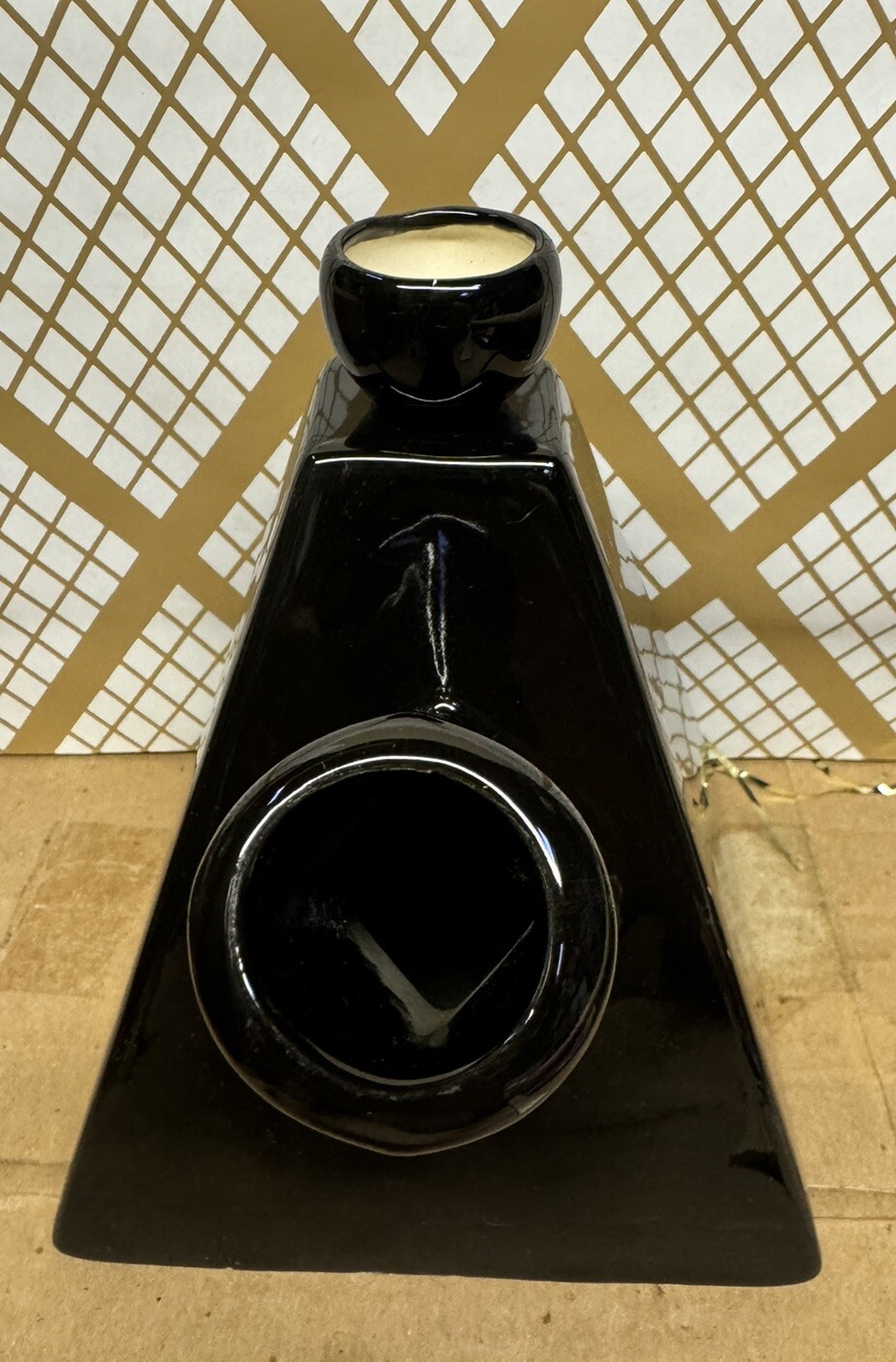 Vtg Collectable Unused Toke International Black Pyramid Bong Pipe Unused 1970&rsquo;s