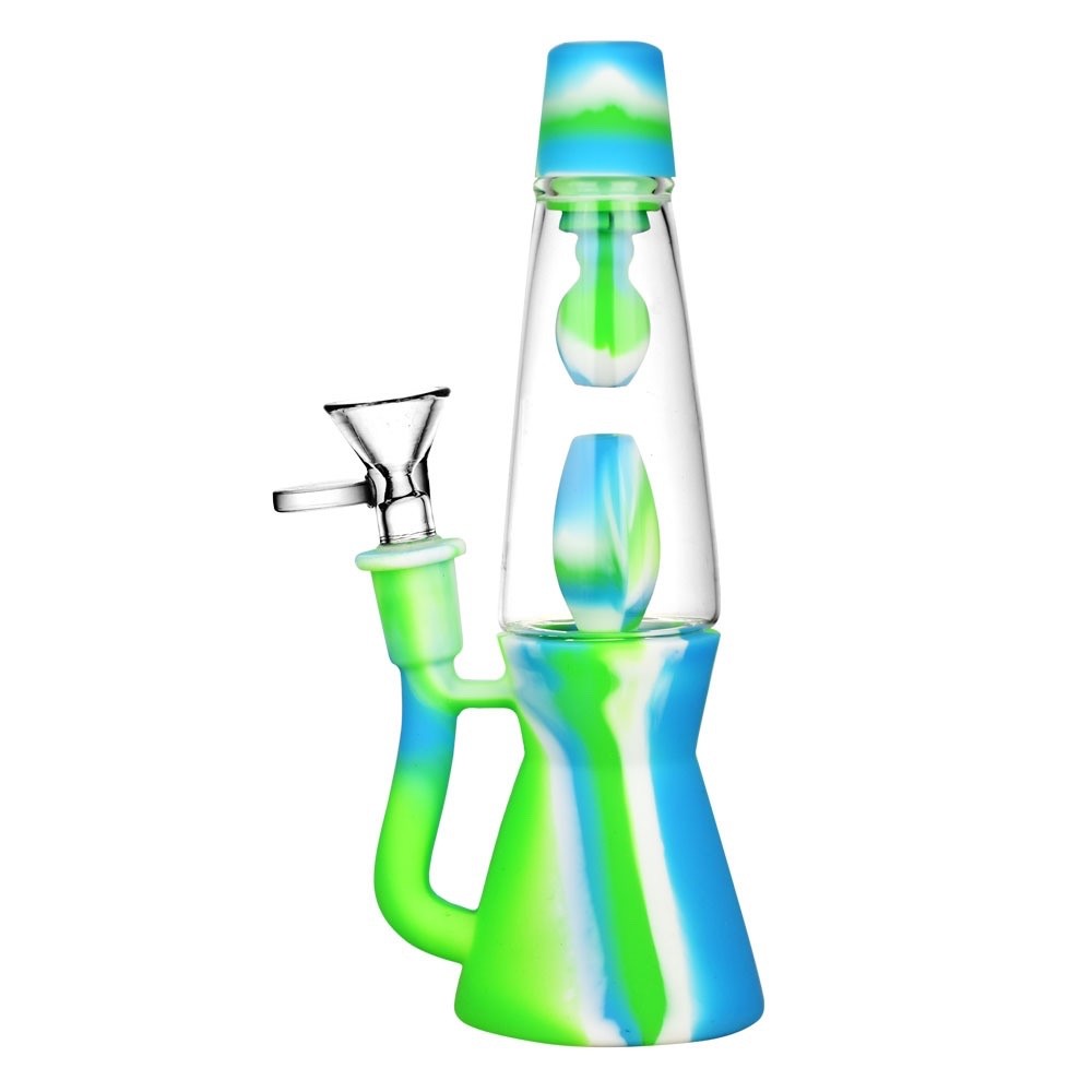 8&Prime; Silicone & Glass LAVA LAMP BONG