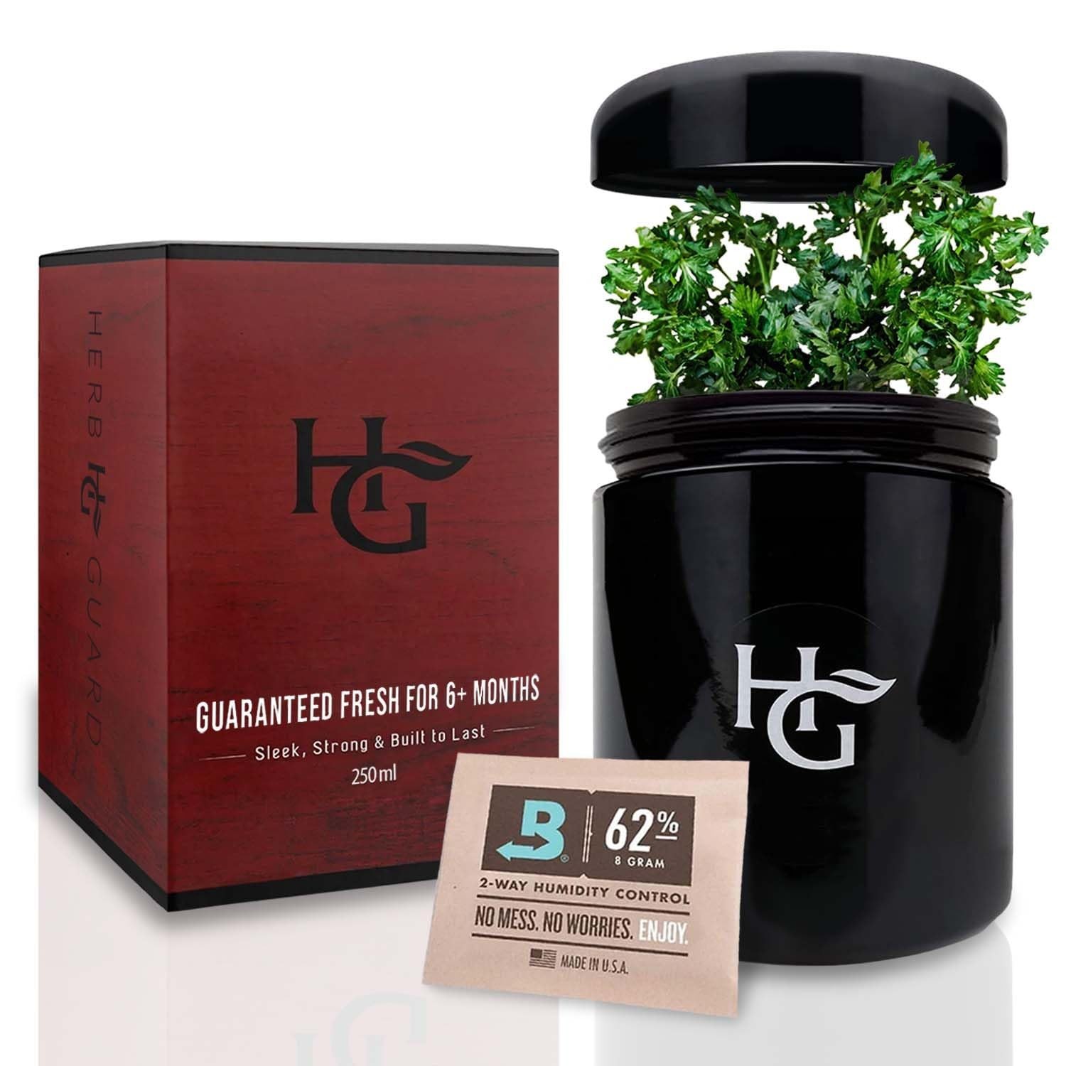 Herb Guard – Half Oz Airtight Jar and Smell Proof Containers (250 ml) Comes w…