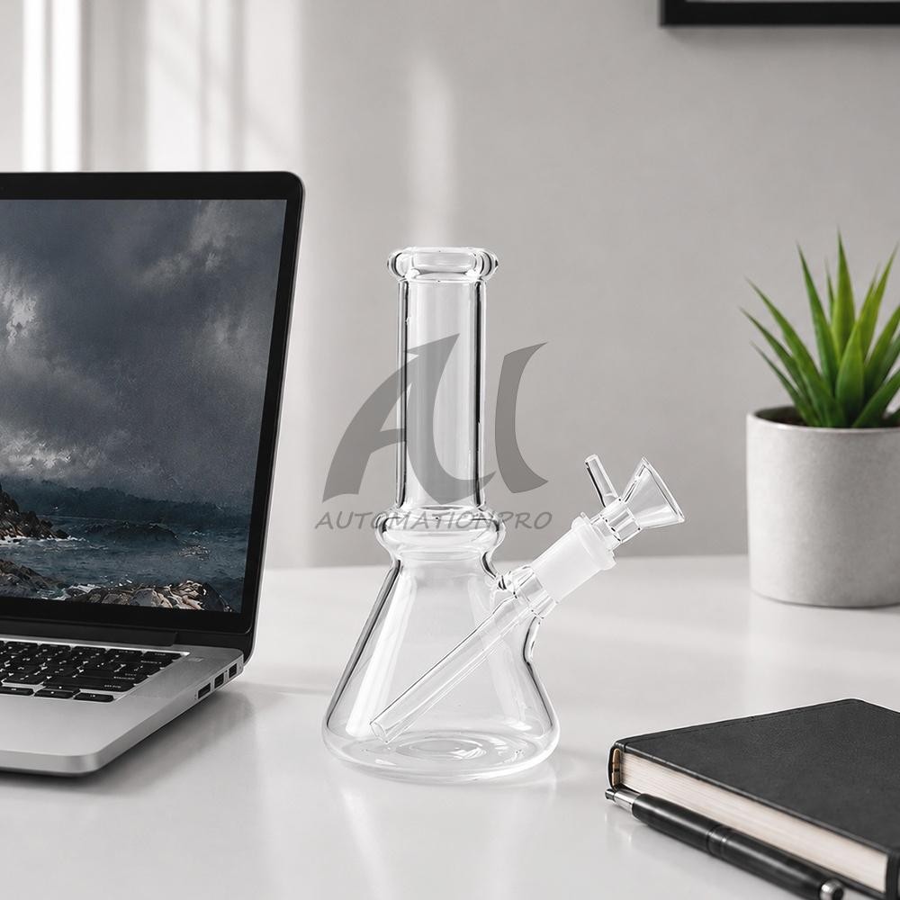 6&Prime; Small Glass Bong Smoking Tobacco Water Pipe 14MM Glass Bowl