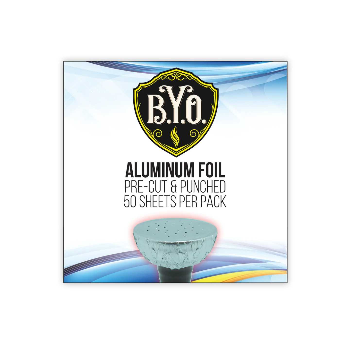 B.Y.O Aluminum Foil 50 CT 4.5&Prime; Wide