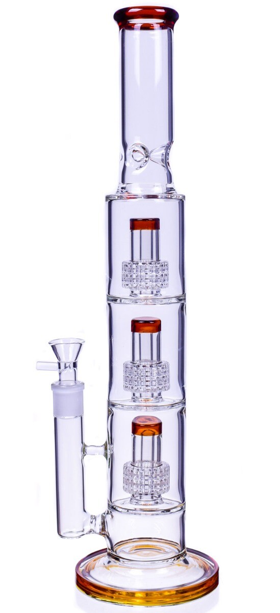TALL 18&Prime; TRIPLE Matrix Perc BONG Glass Water Pipe HOOKAH Bubbler COOL *USA*