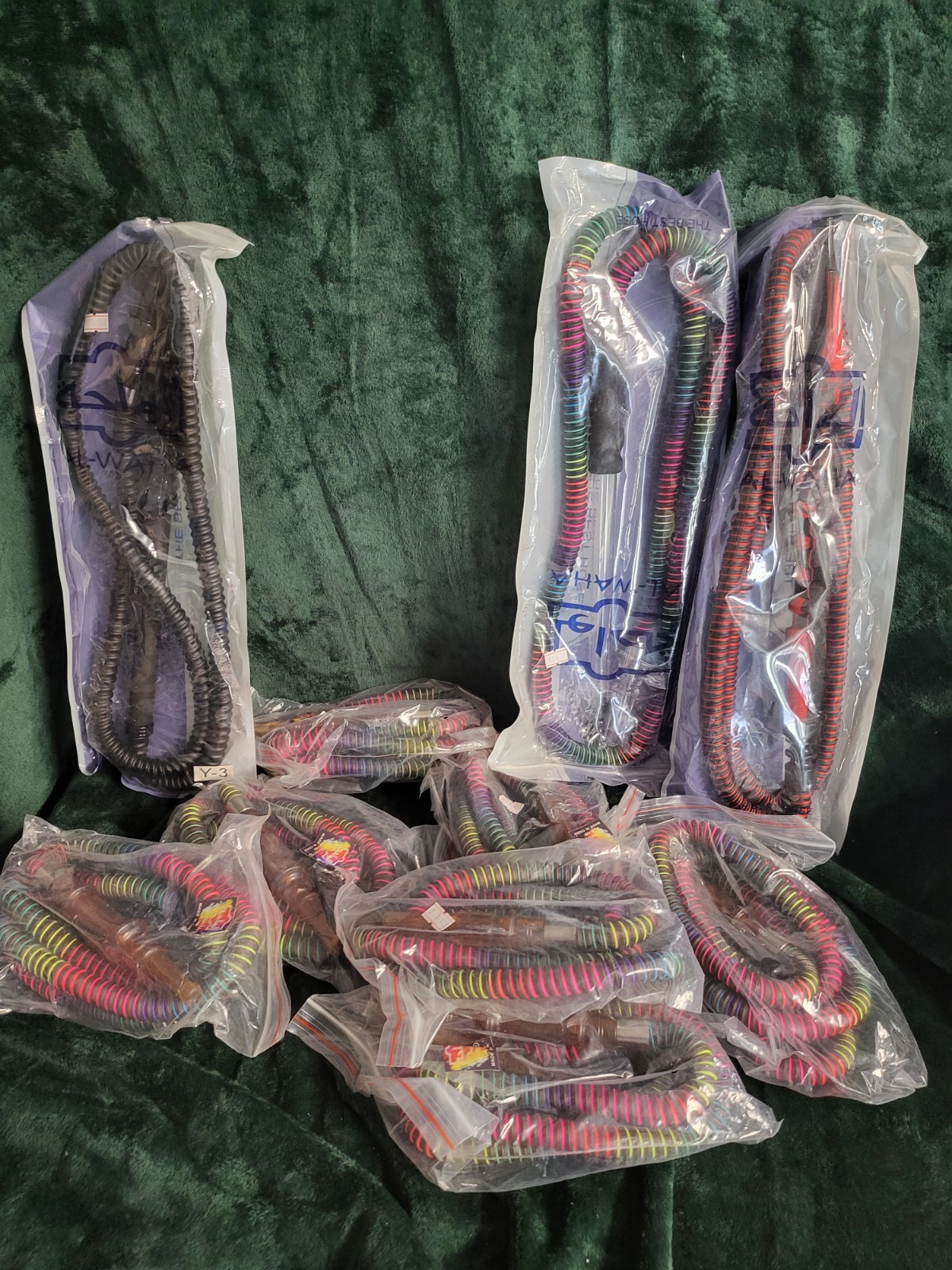 Al-Waha Hookah Shisha Hoses Lot of 10 from Jordan Lightweight Flexible Silicone