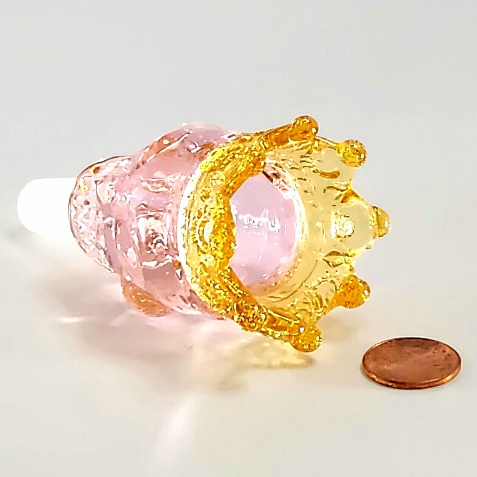 14mm male Glass Bowl Skull with Crown Style BIG Size Slide Bowl Part for Bong