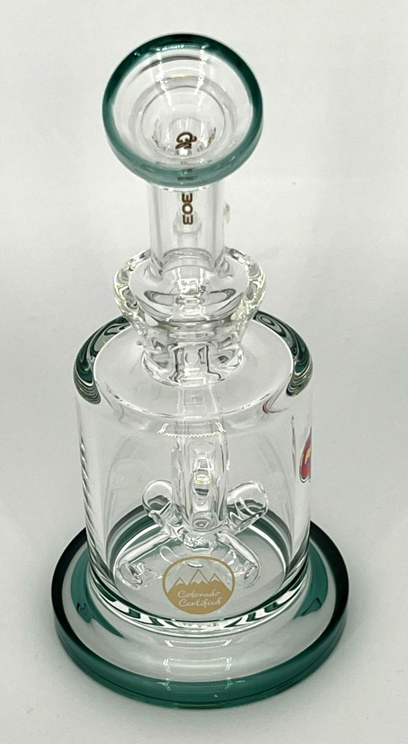 7&Prime; GLASSLAB 303 RIG BONG W/ 4 X PERCULATOR – COLORADO CERTIFIED GOLD -FREE GIFTS