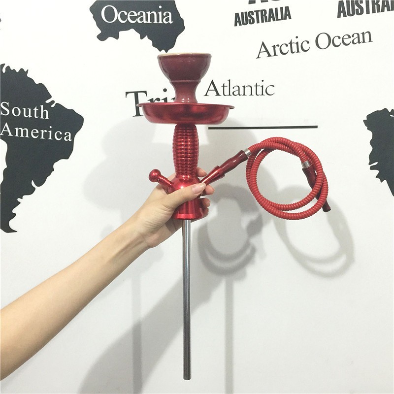 Shisha Narghile Champagne/Wine Bottle Top Hookah Stem Aluminum Smoking Pipe Suit