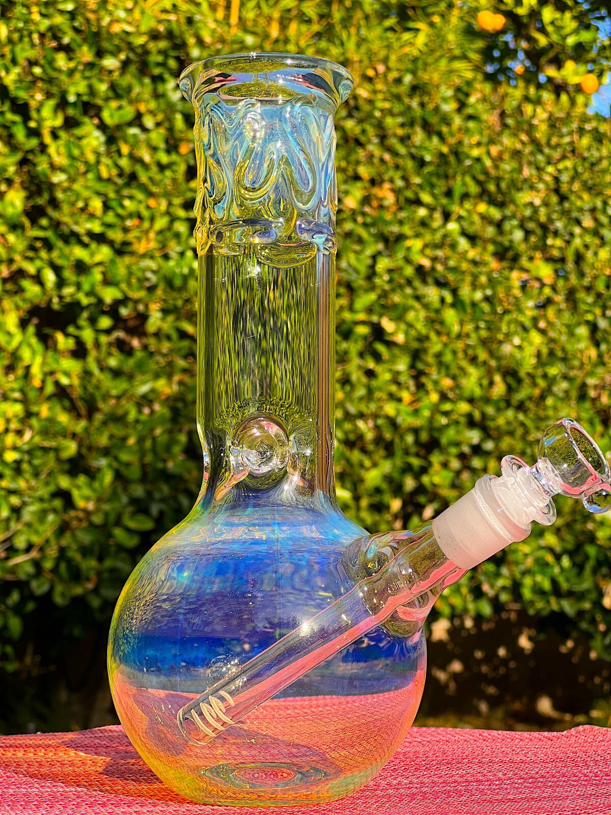 11&Prime; Hookah Glass Water Pipe Bong Bubbler W/ Thick Glass Bowl