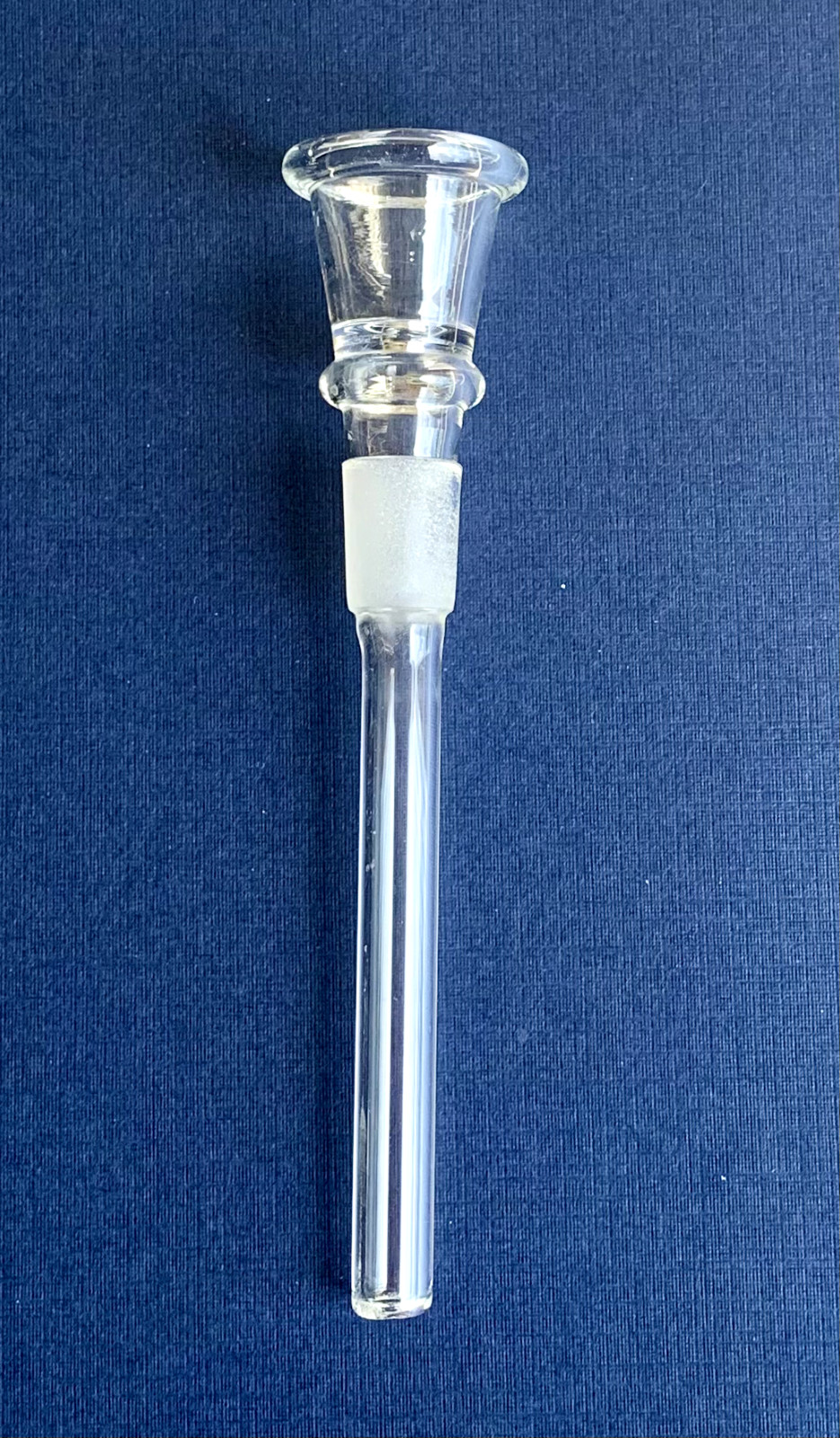 4 inch Glass On Glass Water Pipe Slide with Connected Bowl – 14mm