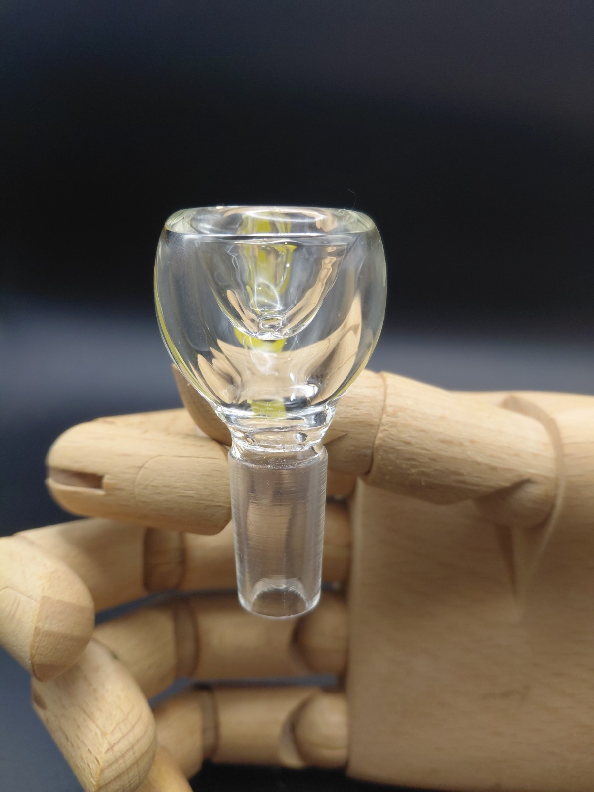 14mm Male Glass Bong Bowl Piece w Frog