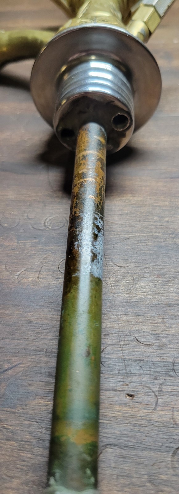 Antique Arabic hookah pipe brass Middle Eastern 16&Prime; Egyptian Tobacco