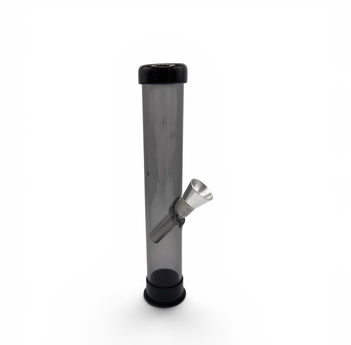 6&Prime; Acrylic Plastic BLACK Bong Traveler Portable Small Water Pipe Hookah Bong