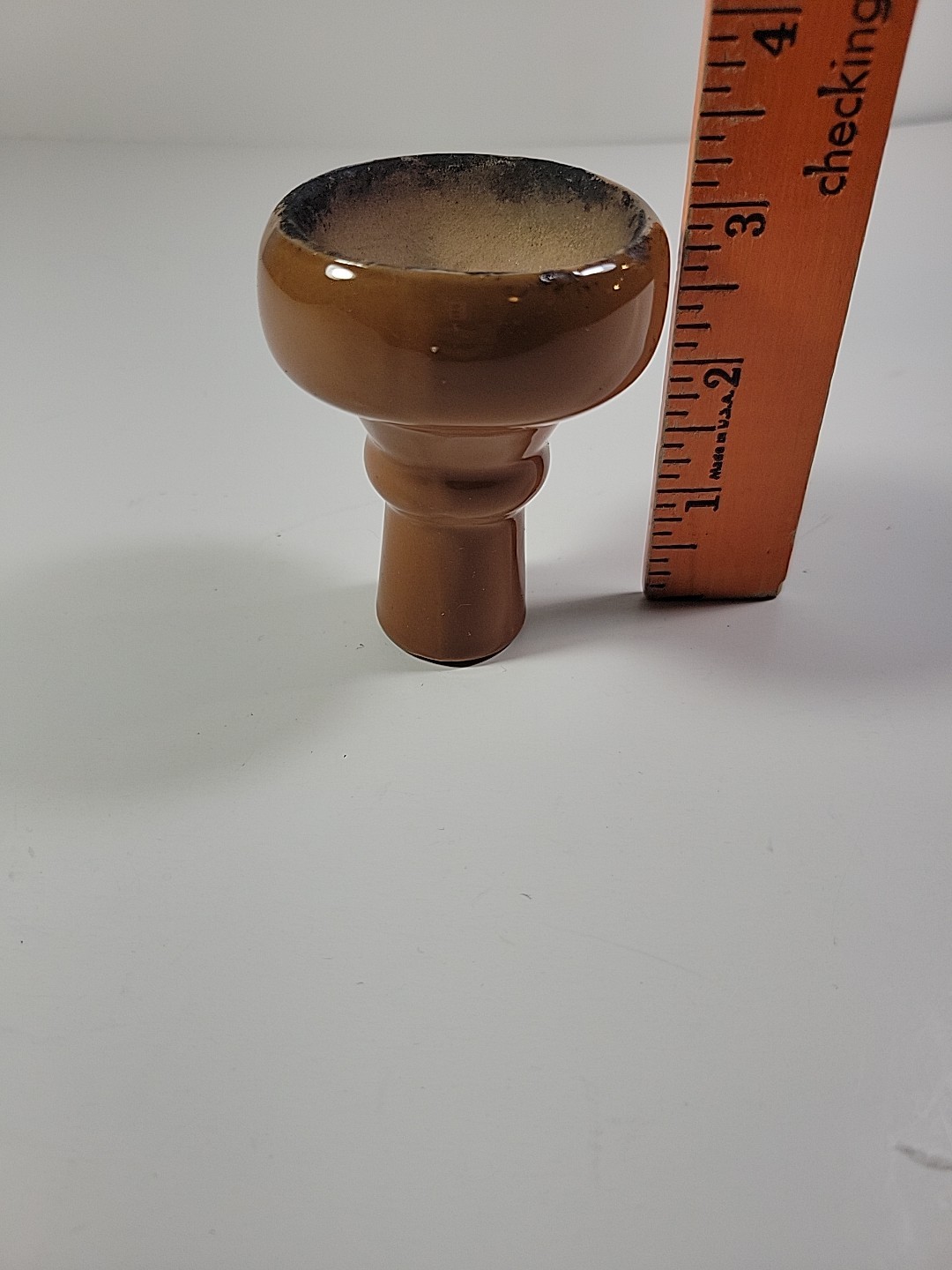 Shisha Hookah Glazed Ceramic Bowl – Chestnut Brown