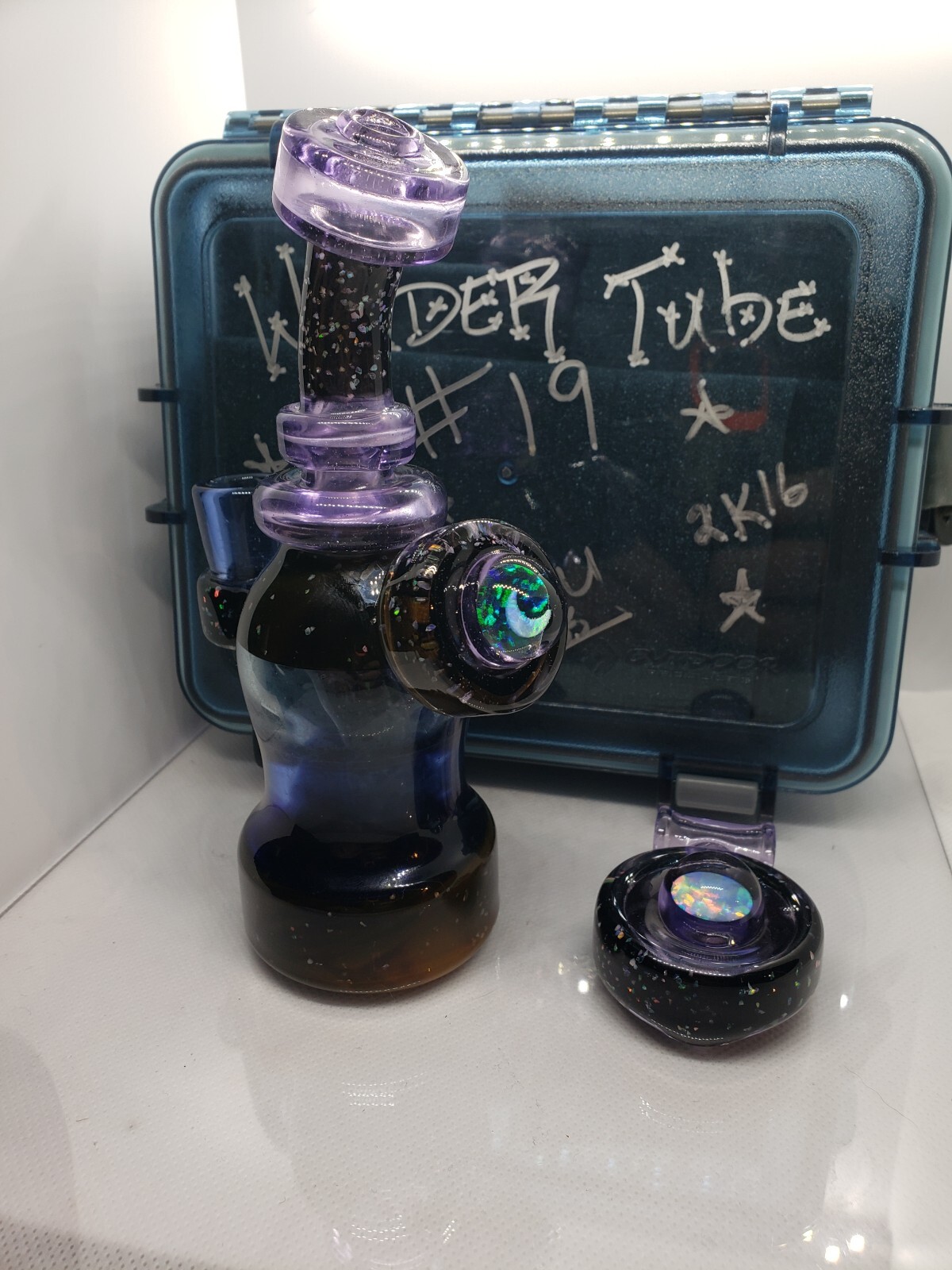 Derek Boro Boy #19 Wonder Tube Glass Water Pipe + #1 Space Coin Pendant 😍🔥